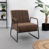 Tower Living Fauteuil 'Santo' kleur bruin