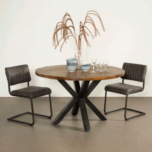 Tower Living Ronde Eettafel 'Basto' Ø130cm