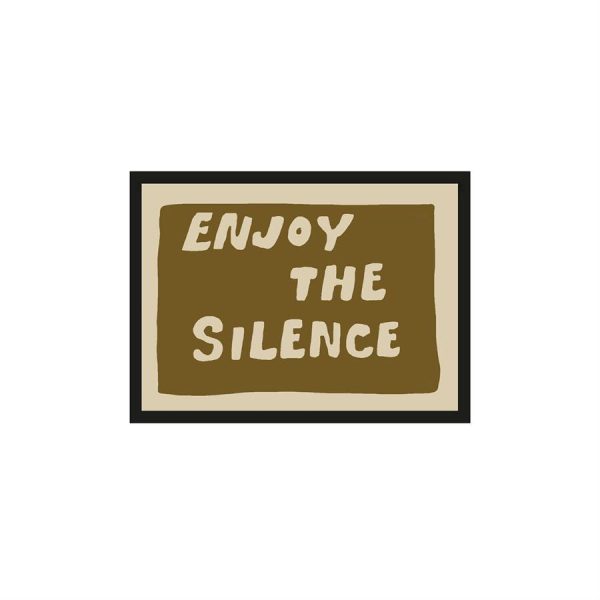 Urban Cotton Artprint 'Enjoy The Silence Green' 50 x 70cm