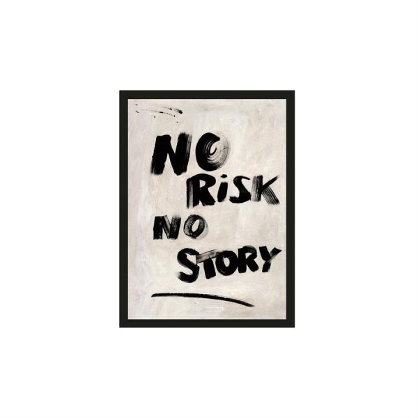 Urban Cotton Artprint 'No Risk