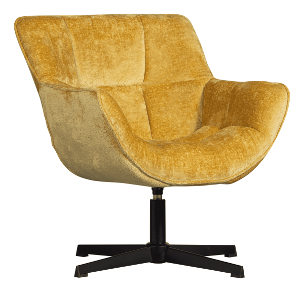 WOOOD Draaifauteuil 'Wibo' Chenille