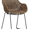 WOOOD Eetkamerstoel 'Willow' Rattan