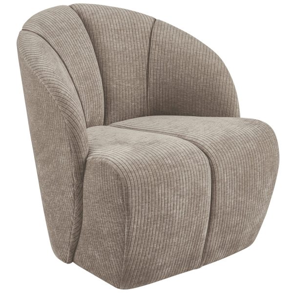 WOOOD Exclusive Draaifauteuil 'Mojo' Geweven Rib