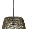 WOOOD Exclusive Hanglamp 'Moza' Gevlochten bamboe / rotan