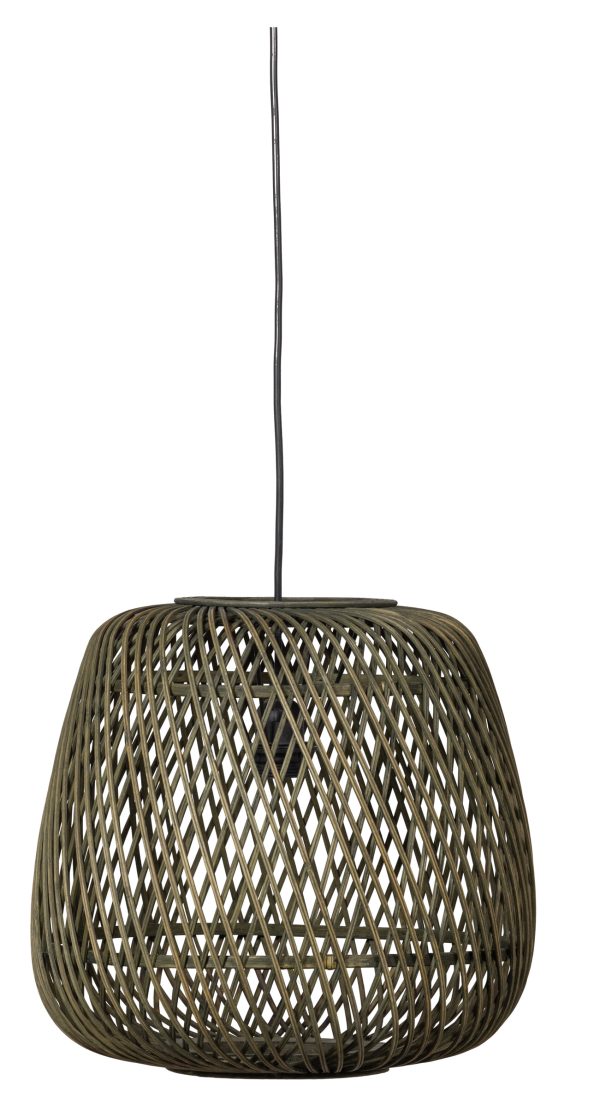 WOOOD Exclusive Hanglamp 'Moza' Gevlochten bamboe / rotan