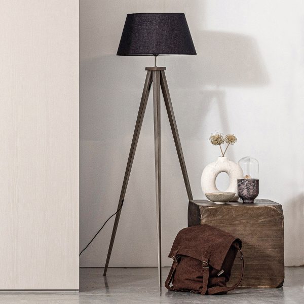 WOOOD Exclusive Vloerlamp 'Omar' kleur Zwart