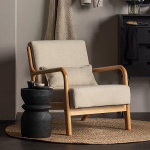 WOOOD Fauteuil 'Mark' Stof