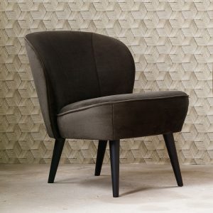 WOOOD Fauteuil 'Sara' Velvet