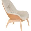 ZILT Fauteuil 'Latyra' Lederlook en stof