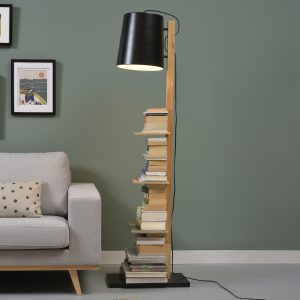 its about RoMi Vloerlamp 'Cambridge' met plankjes