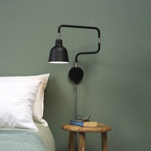 its about RoMi Wandlamp 'London' kleur Zwart