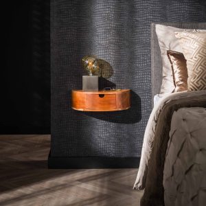 LifestyleFurn Hangend Nachtkastje 'Vita' Met 1 lade