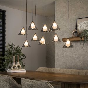 LifestyleFurn Hanglamp 'Jordie' Smoke glas